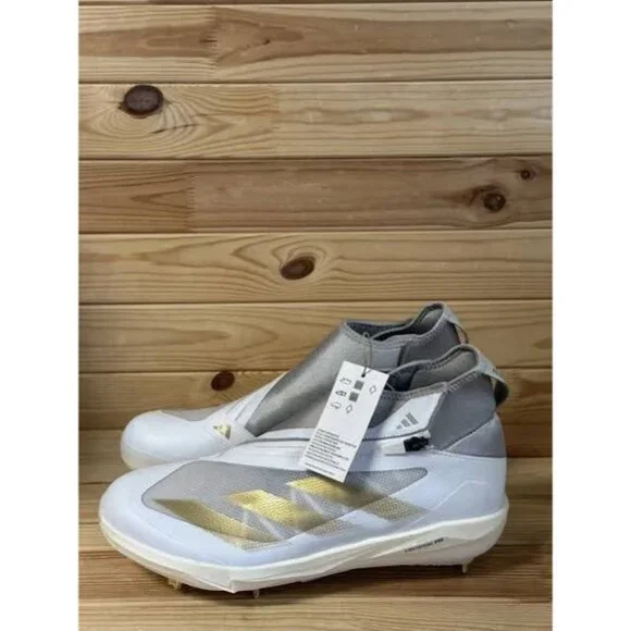 Adidas Adizero Impact metal baseball cleats gray white mens size 11 IF8483 NWT